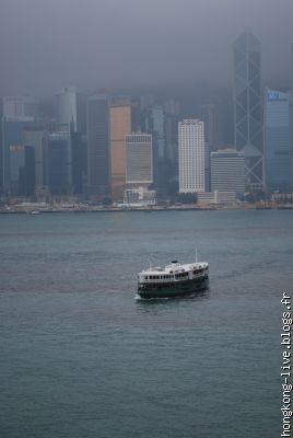 La plus belle vue de HK island: depuis un parking!